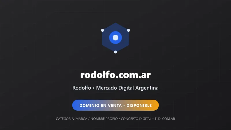 Identidad gráfica y activo digital para Rodolfo en Argentina